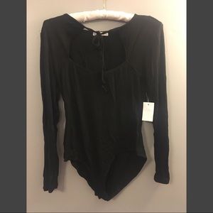 NWT Black bodysuit.